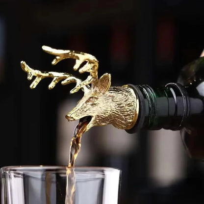 Metal Deer Head Bottle Spout